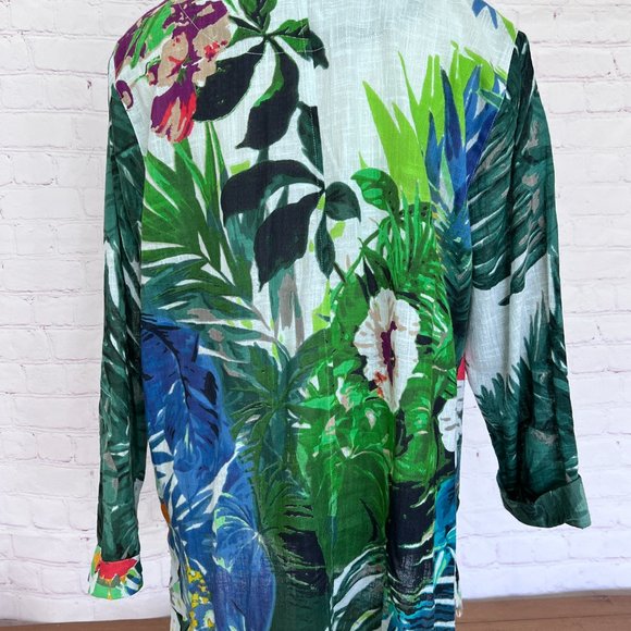 Soft Surroundings - Tunic Floral with Beading - PXL Petite XL - Picture 10 of 14